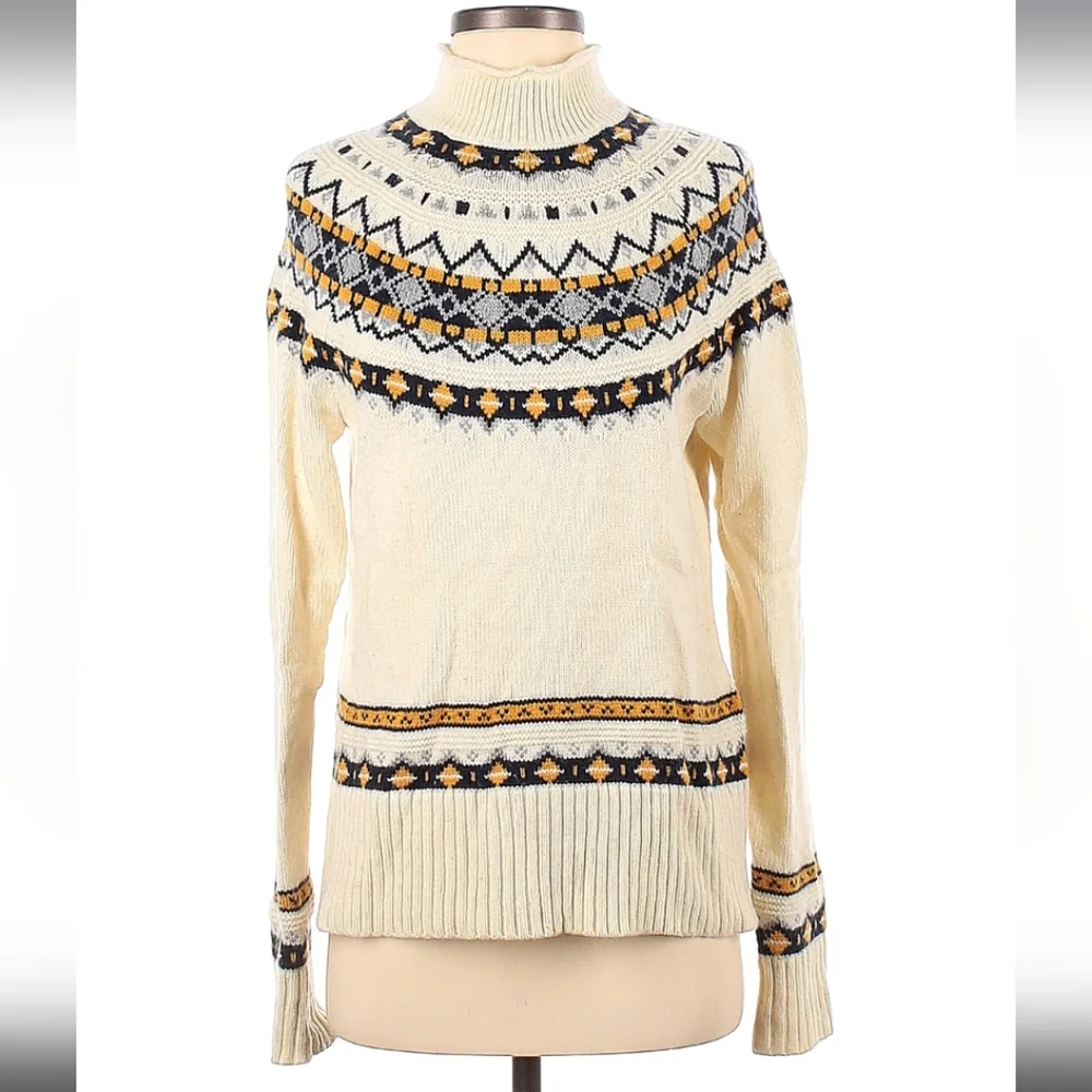 J.Crew Rollneck Fair Isle Sweater - Picture 2 of 3